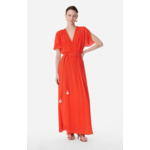 Robe Cidjie En Viscose Et Soie