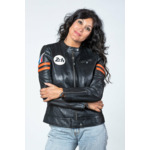 Blouson Cuir 24h Le Mans Femme Julia noir