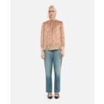 Top En Soie Imprimé Fleuri Femme