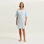 - Chemise de nuit courte col bateau en jersey, Anafi