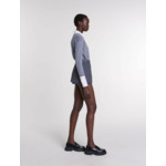 Short trompe l'œil strassé