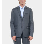 Veste De Costume En Flanelle Grise Homme