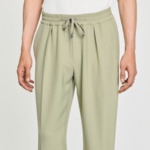 Pantalon droit élastiqué