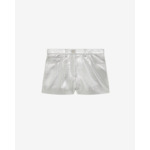 Short En Cuir Argenté Nazan