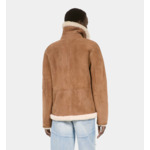 Peau Lainée Courte Marron Femme