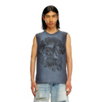 Débardeur délavé avec imprimé graphique