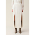 Jupe longue fluide à pinces