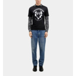 T-Shirt Manches Courtes Avec Print Skull Coeur Devant Homme