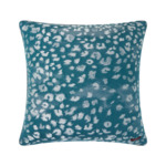Yves Delorme - Housse de coussin en coton viscose bleu, Tioman