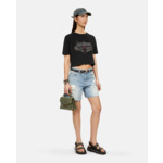 T-Shirt Noir Avec Sérigraphie Nevada Dreams Femme