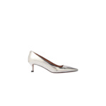 Escarpins pointus en cuir miroir
