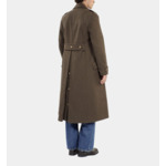 Manteau Long Style Officier Kaki Homme