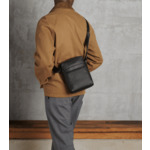 Sacoche moyen modèle Charles en cuir grainé