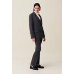 Veste tailleur rayée oversized