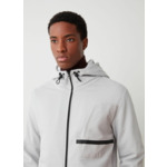 Sweat zippé avec détails en nylon