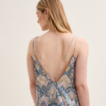 Laurence Tavernier - Chemise de nuit longue en satin de soie, Dandy