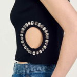 T-shirt orné de strass