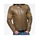 Blouson Cuir 24H Silverstone Havane