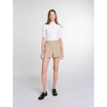 Short clouté en coton