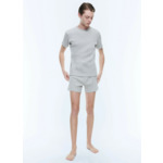 T-shirt Ringer côtelé en coton