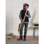 COLOR BLOC HOOD