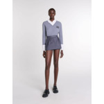 Short trompe l'œil strassé