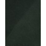 Tshirt charles manches longues avec col droit ouvert en coton épais uni vert fonce