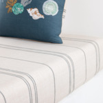 Olivier Desforges - Drap housse en percale de coton beige, Archipel