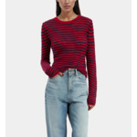 Pull En Mohair À Rayures Femme