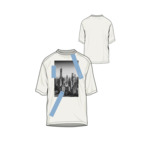 T-Shirt Blanc Cassé/New York