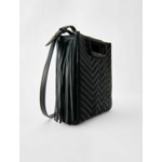 Sac M à franges matelassé