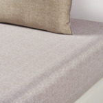 BOSS Home - Drap housse en satin de coton gris, Carlow