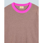 Pull Col Rond Bicolore Léger
