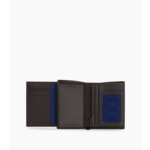 Portefeuille moyen modèle vertical zippé 2 volets Charles en cuir grainé