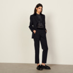 Pantalon de costume ceinture velours