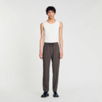 Pantalon cargo élastiqué