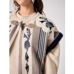 Cardigan en laine Mae et cachemire MARINE_TERRE_FUMEE