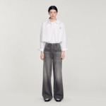 Jean délavé évasé