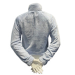 W Ruby Lake Crop Full Zip Bleu
