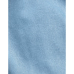 Chemise carl col droit ouvert en chambray bleu clair
