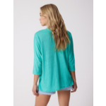 T-shirt lin Emilie GREEN_FLASH