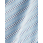 Chemise gabriel col américain avec poche poitrine en oxford rayé bleu