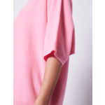 Pull cachemire col V manches ¾ Isana FLAMINGO