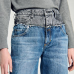 Jean double ceinture