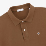 Polo piqué Lucas marron fauve