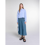 Jupe smockée en jean