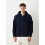 Sweat en laine à capuche effet maille