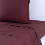 Desforges - Drap plat en percale de coton ecru, Alcove