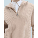 Pull Col Camionneur Torsades