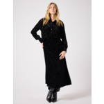 Jupe en velours Shaki NOIR DEVORE